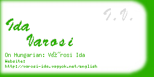 ida varosi business card